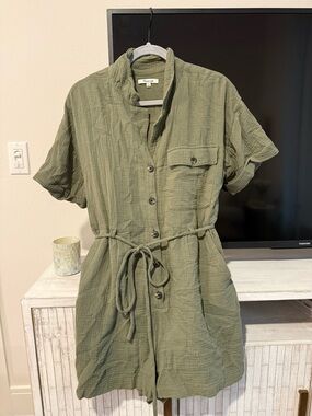Madewell Olive Green Romper